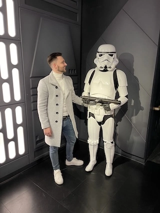 Vojtech with Star Wars characters