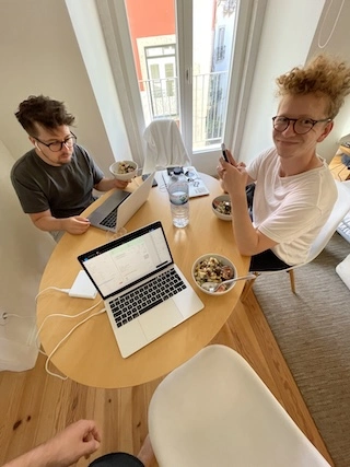 Vojtech with his team