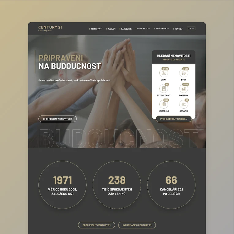 Screenshot of CENTURY 21 project